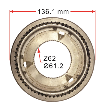 ZF OEM1307 304 671/1307 304 544 Synchronizator transmisji wejściowej Auto części wejściowej