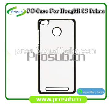 2d sublimationPC plastic blank smartphone case cover for Prosub-redmi 3s(with fingerprint hole)