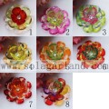 Handmade 54MM Acrylic Crystal Faceted Teardrop Beaded Flower