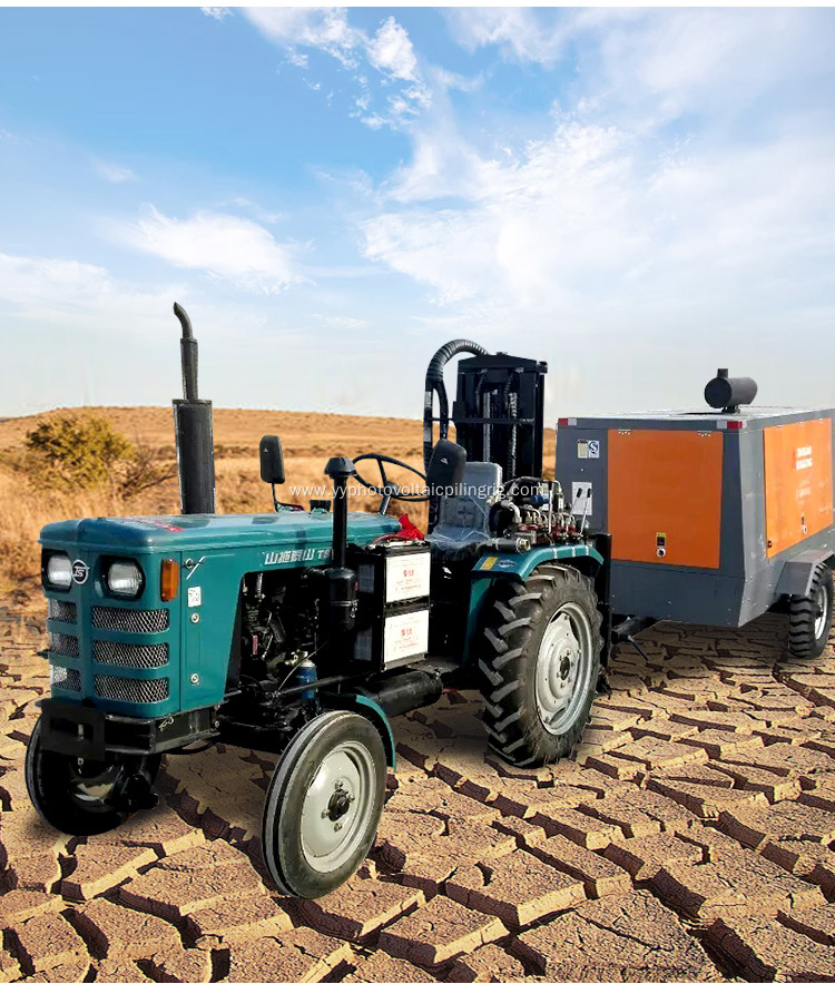 Tractor mounted boring drilling machine for water well