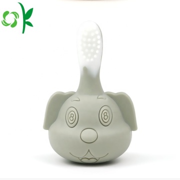 Food Grade Cute Silicone Baby Toothbrush for Sale