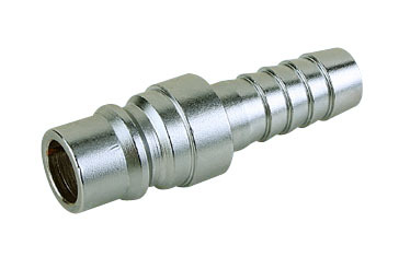 Mass flow quick coupler plug 27mm barb