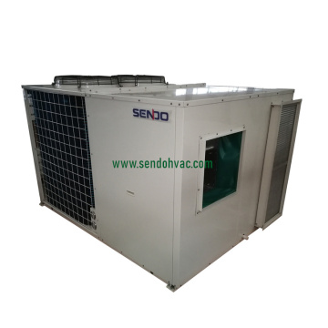 Unidade embalada comercial na cobertura HVAC com aquecimento elétrico