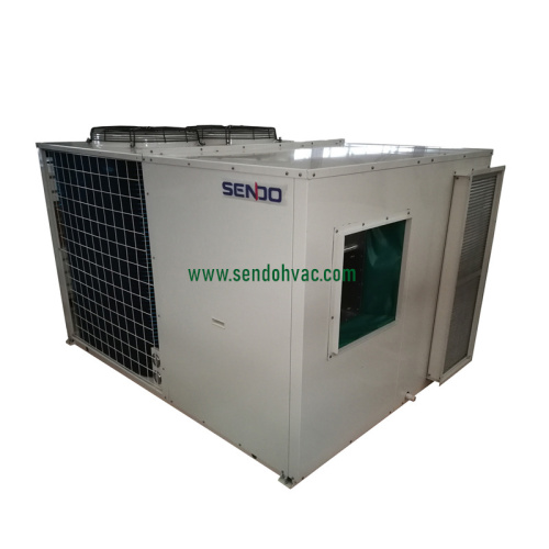 Rooftop Packaged Unit with Hot Water Coil