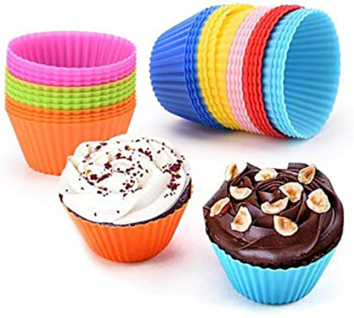 Silikonbakning cupcake foder 24 st