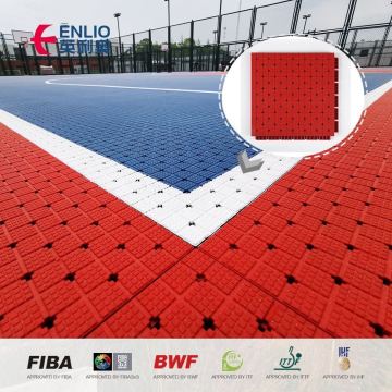 Outdoor Basketball Court plastic Flooring Outdoor Sports Non Slip Flooring