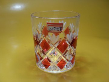 Promotional Decal, Silk Screen, Painting Tea Red Drinking Glass Cup / Milk Blown Cups