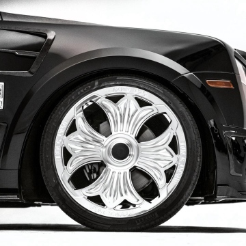 22-24 Inch BK Forged Chrome Alloy Wheels for Rolls Royce Cullinan Phantom Spectre Ghost