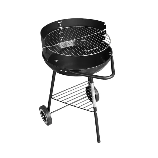 Portable Adjustable Height Patio Outdoor Camping Trolley Barbecue Charcoal BBQ Grill