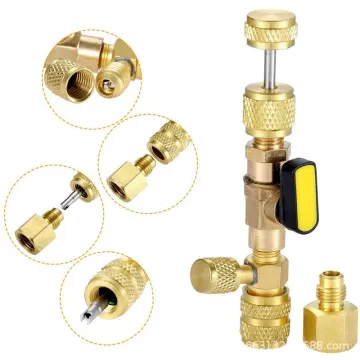 AC Schrader HVAC Valve Core Remover Installer Tool - Customizable for R410A R22 Air Conditioning & Heating