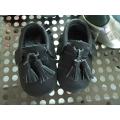 Boy fashion leather sole shoes