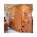 Laser Cut Rust Tree Garden Screen