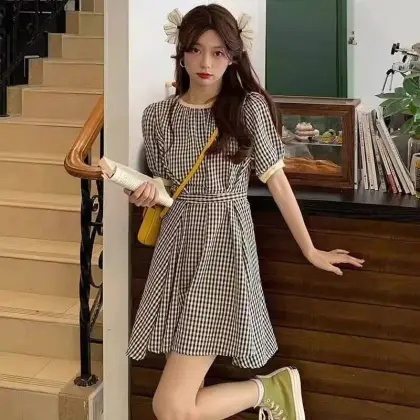 Summer Korean Style Women's Sleeve Dress
