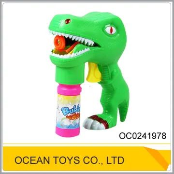 Non-toxic transparent dinosaur gun soap bubbles OC0241978