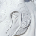 White Marble Horse Head Statue for Home Office