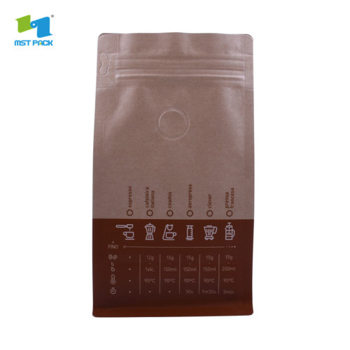 eco organice coffee packaging bags with window