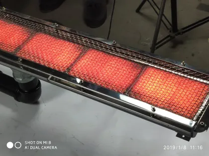 Natural Gas fired infrared surface combustion burner