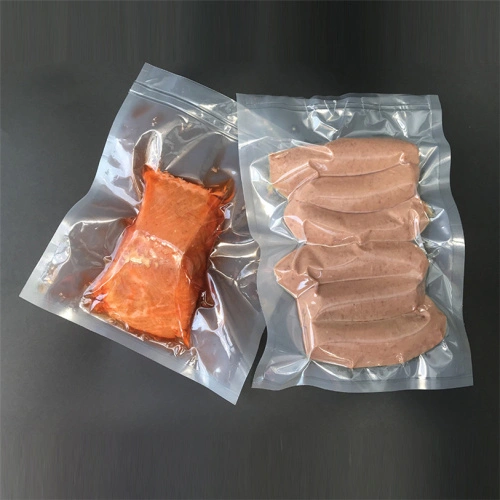 Meat Vacuum Bags with Black Background