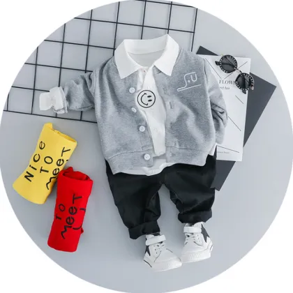 Gentleman Jack Clothing - Three-Piece Baby Suit for Boys (0-3 Years)