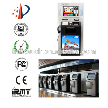 IRMT infrared/ IR multi touch serf service Terminal kiosk, passport scanner kiosk