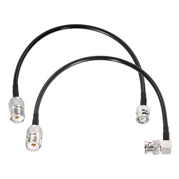 UHF Female Jack to BNC Male Plug Adapter Jumper RG58 Cable for VHF Radios