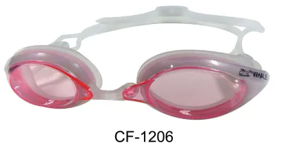 Blue Anti Fog Lens Silicone Swim Goggles,  Safety Goggles With Ce Certificate