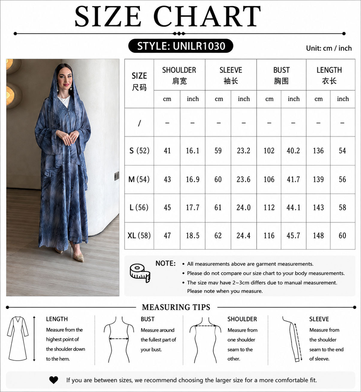 Marble Print Chiffon Two-Piece Abaya Set