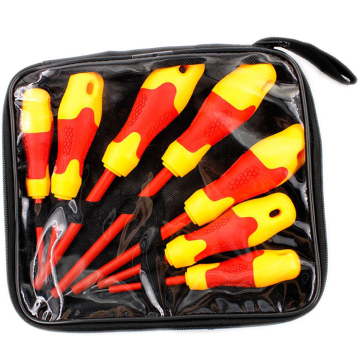 7pcs Electrical Engineering Insulated Screwdriver Set - 500V, 3mm to 6mm, Ph0 to Ph2, 3in to 6in
