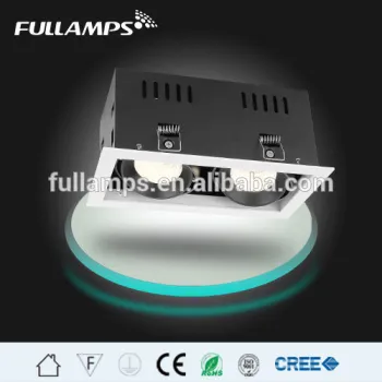 CRI90 recessed grille spotlight 2*10W for architectural and shopping mall