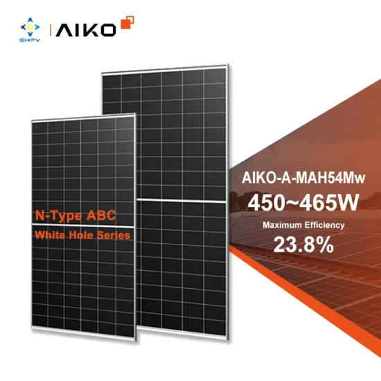 ABC White Hole Series: High-Efficiency Aiko A-Grade Photovoltaic Solar Panels - 450W, 455W, 460W, and 465W N-Type Half-Cut Modules