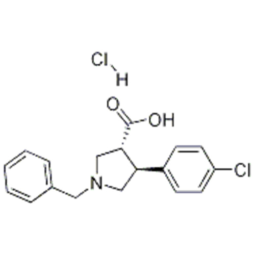 Trans-l-bensyl-4- (4-klorfenyl) pyrrolidin-3-karboxylsyra-HCl CAS 1013117-42-4