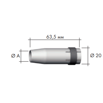 Binzel 145.0128 فوهة لحام