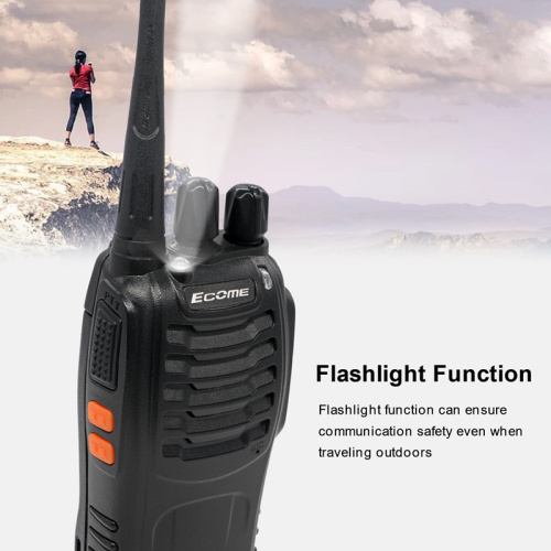 ECOME ET-77 CAMADOR BARATO 1 km Handheld de largo alcance Walkie Talkie de 4