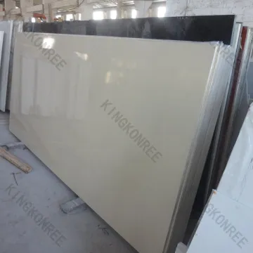 Cream Colored Artificial Stone Quartz Slabs Beige Quartz Slabs Stone 3200*1600mm