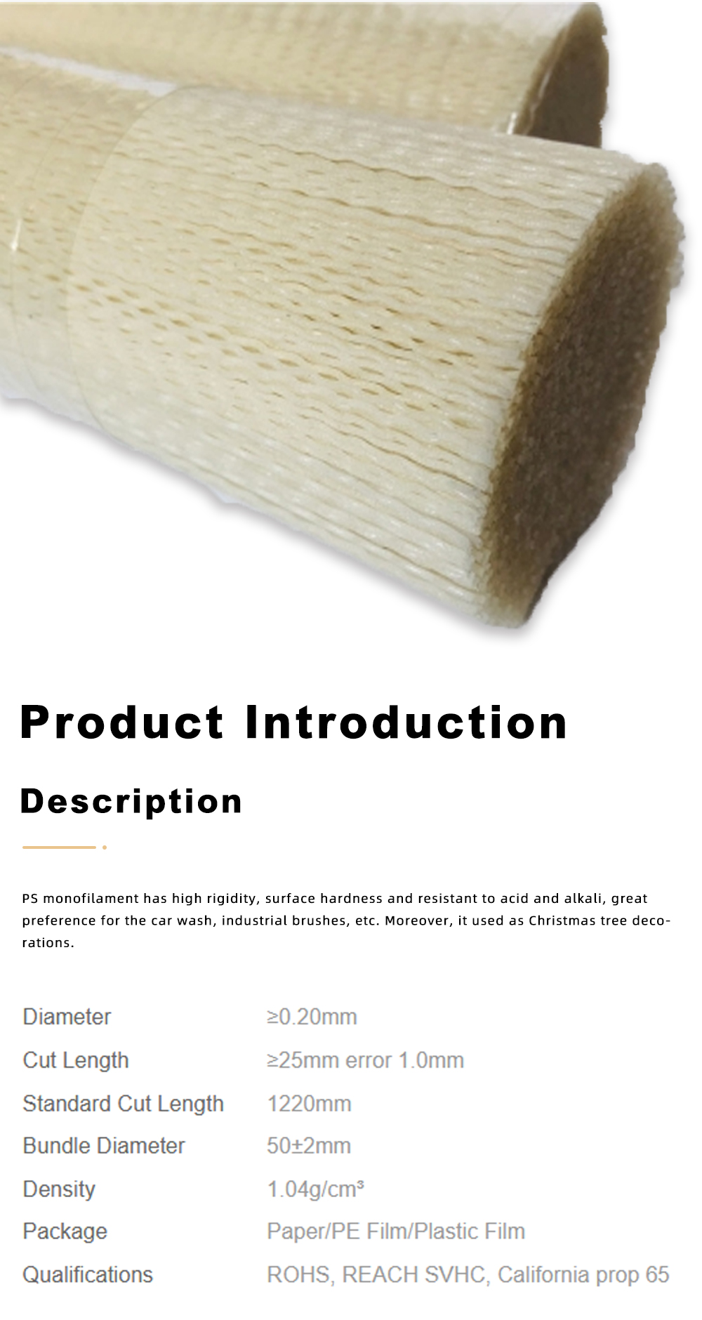 PS Filaments for Brush Making x