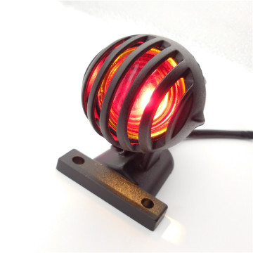 Universal Motorcycle Tail Light with License Plate Holder - Running/Brake/Stop Lamp for Custom Dirt Bikes
