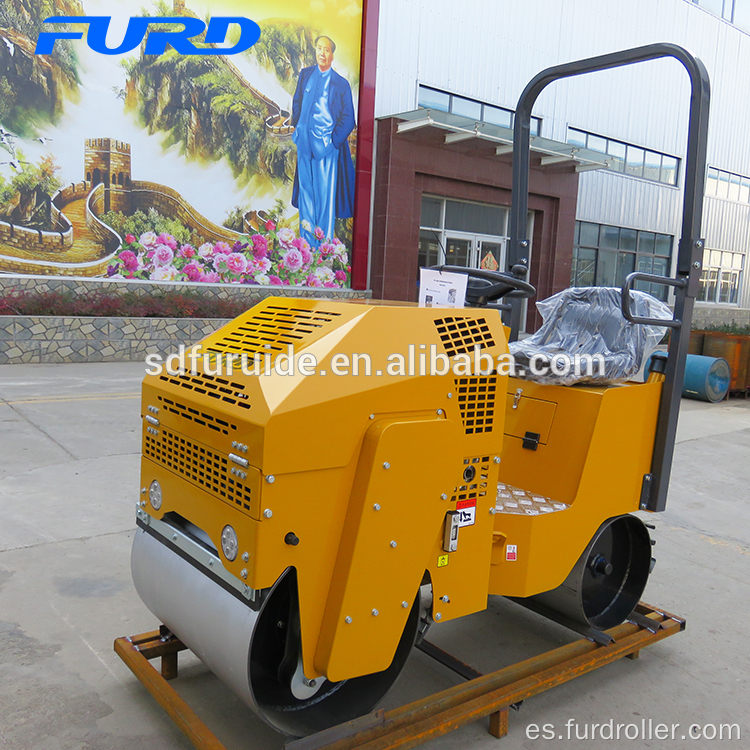 Rodillo compactador vibratorio de doble tambor de 800 kg (FYL-860)