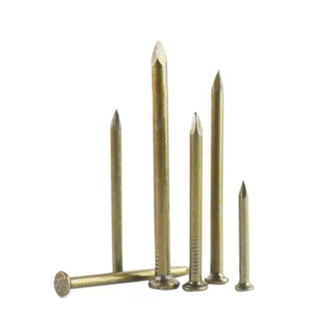 China Factory Price for 75mm Galvanized Yellow Concrete Hardened Steel Round Nails