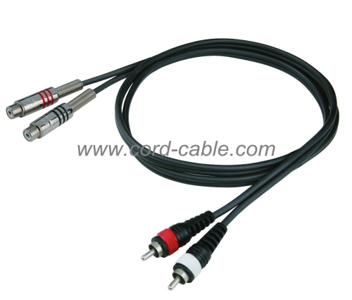 DR série double prise Mono de 3,5 mm câble RCA