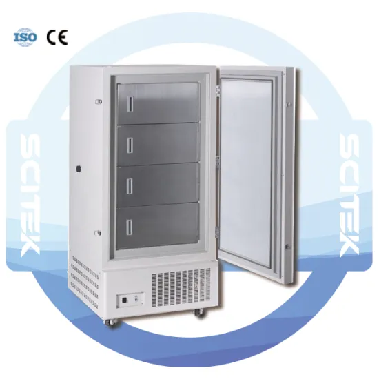 ISO CE Certified SCITEK Upright Freezer: 410L Stainless Steel Laboratory Refrigerator