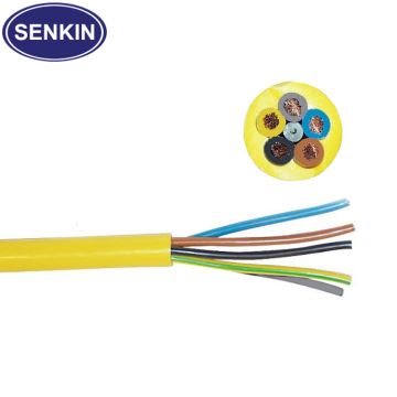 Platinum cured photoelectric composite silicone cable