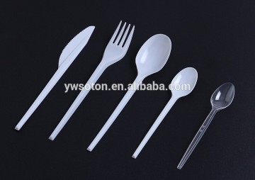 Plastic Cutlery Set Knife Spoon Fork Small Spoon Tableware PS 2.2g Cutlery