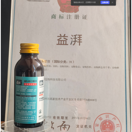 Suplemento para infecciones crónicas de mascotas