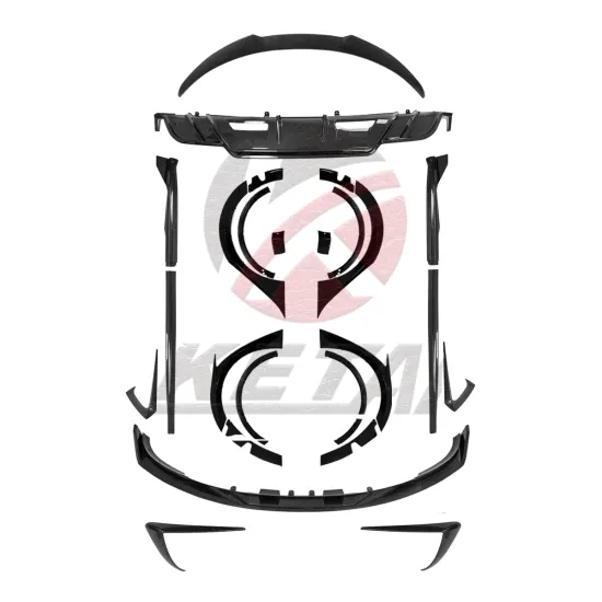 Turbo Style Bright Black Wide Body Kit with Fender Flares for Tesla Model 3