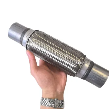 Stainless Steel 1.75" Auto Exhaust Flexible Flex Pipe Corrugated Bellows