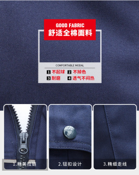 Polyester cotton thickened long sleeve overalls