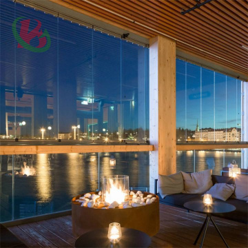New Design Glass Gas Fire Pit for Garden: Outdoor Fire Pits with Corten Steel and Gas Burning Options