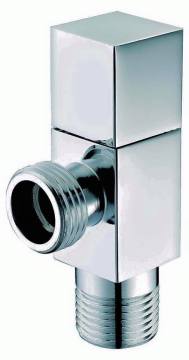 Robinet d'angle de robinet d'arrêt d'eau chromé pour articles sanitaires