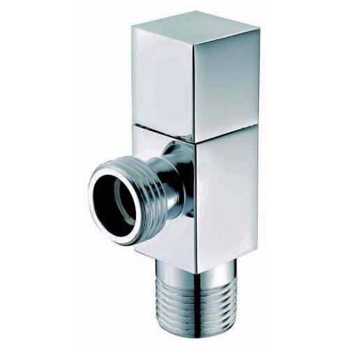 Silver stainless steel angle valve for water tap