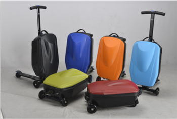 2015 fashion colorful luggage scooter